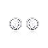 pendientes de oro blanco de 14 quilates con diamantes