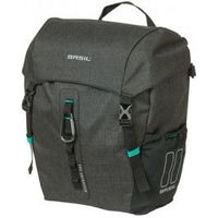 basil bolsa discovery 365d l hook-on 20l impermeable poliester negro con reflectantes 30x17x36 cm