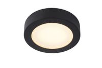 lampara de techo de aluminio con 1 led integrado negro