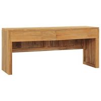 mueble para tv de madera maciza de teca 100x35x45 cm vidaxl