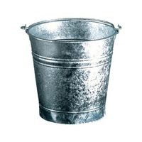 guillouard cubo acampanado de acero galvanizado 11l - 040120