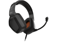 auriculares gaming - krom kopa pro diadema 50 mm microfono flexible compatible con playstation negro