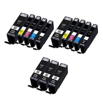 Compatible Multipack Canon Pixma MG5400 Printer Ink Cartridges (13 Pack) -6431B001