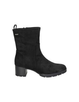Botines De Piel Con Tacón Nature Abedul 01 Negro Para Mujer 40