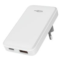 cargador usb-c 65w ansmann 1001-0174 2 puertos carga rapida pps
