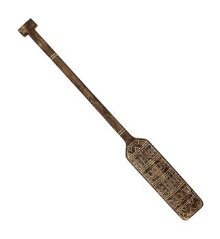 Pieza decorativa remo madera de teca marrón anch. 130 cm