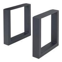 set de 2 patas de mesa makers 43x40 cm - negro encasa