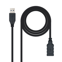 cable nc usb 30 1m am-ah negro