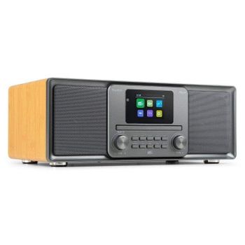 Radio CD Audizio Palmi 60W RMS Bluetooth DAB+ USB MP3 CD Bambú con mando
