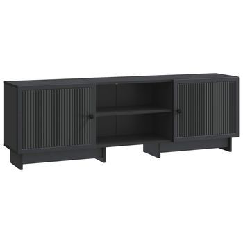 Mueble De Tv 150 X 31 X 50 Cm Negro Madera De Ingeniería Vidaxl