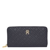 tommy hilfiger cartera con cremallera marina aw0aw17258-dw6
