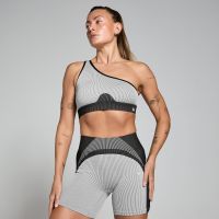sujetador sin costuras de canale en contraste para mujer de mp - negrogris - xl