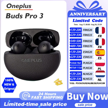Versión Global Oneplus Buds Pro 3, Auriculares OnePlus TWS Bluetooth, Cancelación Activa de Ruido de 50dB, 43h de Duración de Batería, Para OnePlus 12