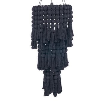 Lámpara Techo Algodón Bazar Bizar Nomad 50x50x160 Cm - Negro