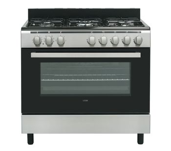 LOGIK LFTG90X18 90 cm Duel Fuel Range Cooker - Stainless Steel, Stainless Steel