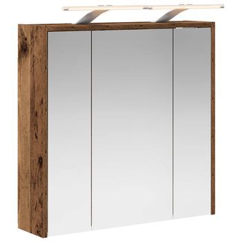 Armario Con Espejo De Baño | Mueble De Baño Madera Vieja 63,5 X 16 X 62,5 Cm