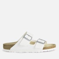 birkenstock womens arizona slim fit double strap sandals - white - eu 41uk 75