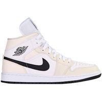 nike zapatillas altas baskets air jordan 1 mid coconut milk cuir para mujer