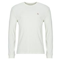 calvin klein jeans camiseta manga larga ls waffle badge crewnk tee para hombre