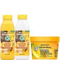 garnier ultimate blends nourishing hair food banana routine