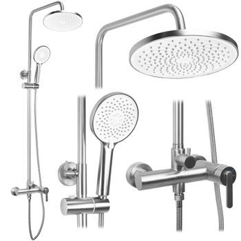 Conjunto De Ducha Js-h1190n Ontario Brush Nickiel