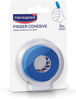 hansaplast venda cohesiva para dedos 5m x 25cm azul