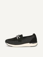 caprice slipper black made of leather and synthetic size 41