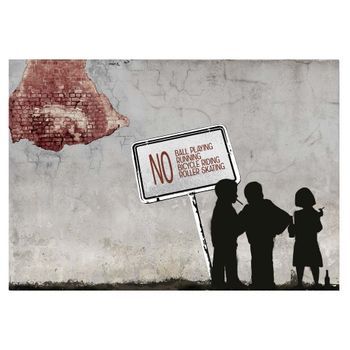 Papel Pintado 3d - No Ball Playing... (300x210 Cm)