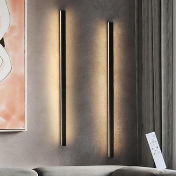 Led Luz De Pared 2er Interior Negro 100cm Luz De Pared 3000k Pasillo Moderno Dormitorio Zmh