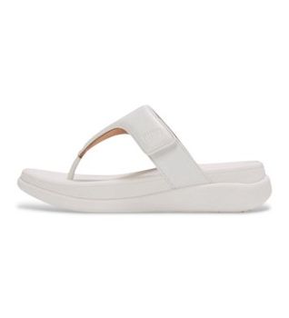 Fitflop para mujer. IW1-194 Sandalias F-Mode blanco (41), Piel, Plano, 1 a 3cm, Cordones, Ninguno, Casual