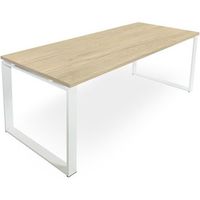 mesa marco cerrado 160x80 cm roble