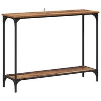 mesa consola madera vieja 101 x 305 x 75 cm vidaxl