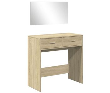 Tocador - tocador de maquillaje - mesa de tocador con espejo color roble sonoma 80x39x80 cm