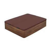canape abatible flex madera 25 tejido transpirable 3d 180x200 - nogal