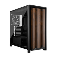 caja corsair frame 4000d wood rs negro madera
