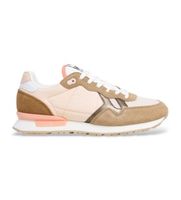 pepe jeans para mujer pls40038 zapatillas de piel brit camp multicolor 38 plano ante cordones casual