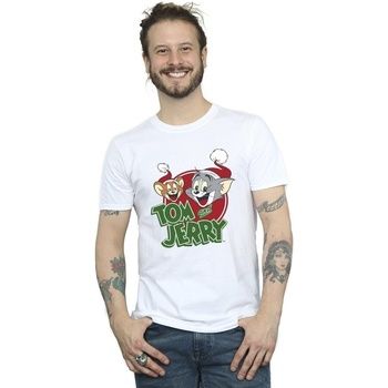 Dessins Animés Camiseta Christmas Hat Logo para hombre