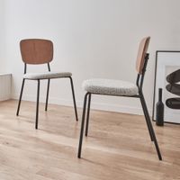 sillas loop texturizada set de 2 blanco
