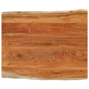 Tablero De Mesa Rectangular Borde Natural Acacia 90x80x2,5 Cm Vidaxl