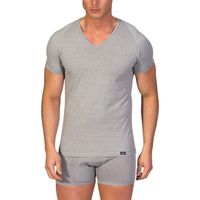 zd - zero defects boxer camiseta interior cuello pico hombre algodon egipcio para hombre