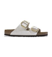 birkenstock para mujer 1020021 sandalias arizona big buckle blanco ajuste estrecho dorado perla 41 plano ninguno casual