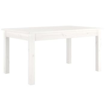 Mesa De Centro，mesa Auxiliar，mesa De Café De Madera Maciza De Pino Blanco 80x50x40 Cm