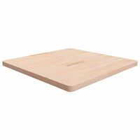 tablero de mesa cuadrada madera de roble sin tratar 90x90x4 cm vidaxl