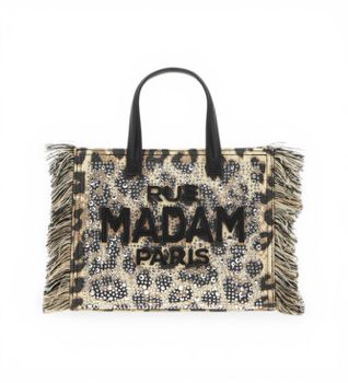 RUE MADAM PARIS para mujer. 1529 Bolso Casablanca Mini Tote animalprint (OSFA), Casual, Animal print, Poliuretano
