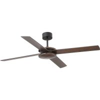 faro pole ventilador de techo con mando 34w marron