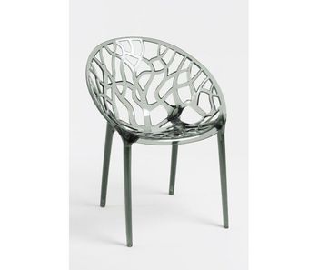 Silla nido transparente - transparente ahumada