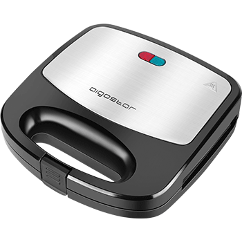 Aigostar Wafer - Sandwichera 3 en 1, 800W, placas intercambiables antiadherentes. Gofrera de llenado profundo, grill y sandwichera. Almacenamiento vertical, indicador luminoso. Libre de BPA