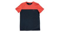 camiseta devold classic linear azul   roja hombre