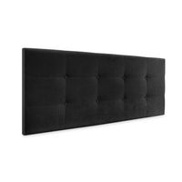 cabecero de tela aqualine capitone 135x60cm camas 120135 - negro