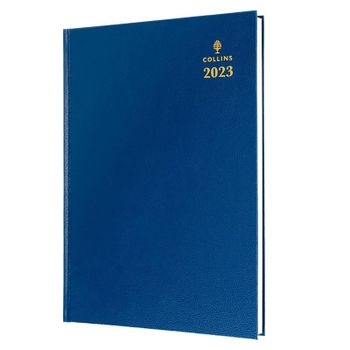 Collins 52 Desk Diary A5 Day To Page 2023 - Blue
